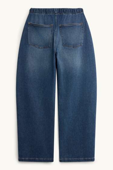 Femei - Barrel jeans - denim-albastru