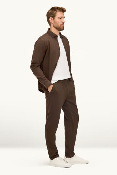 Hommes - Bas de jogging - marron foncé