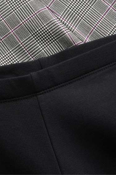 Kinderen: meisjes - Set van 2 - flared legging - zwart / grijs