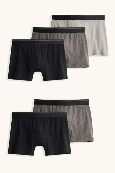 Herren - Multipack 5er - Trunks - hellgrau