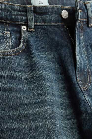Dames - Baggy jeans - mid waist - jeansdonkerblauw