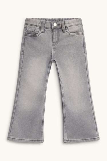 Enfants filles - Flared jean - jean chaud - jean gris