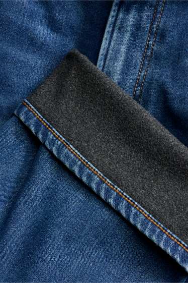 Men - Straight jeans - thermal jeans - LYCRA ® - blue denim