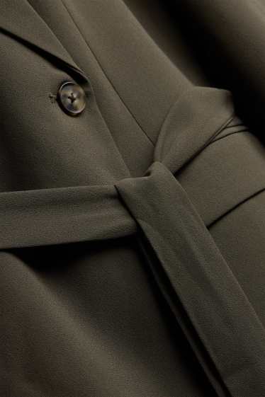 Dámské - Dlouhý blejzr - relaxed fit - khaki