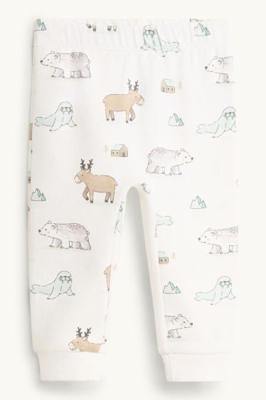 Bébés garçons - Ours polaire - pyjama pour bébé - 2 pièces - bleu pétrole