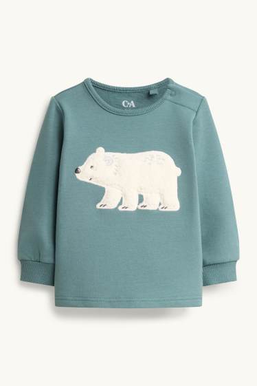 Bébés garçons - Ours polaire - pyjama pour bébé - 2 pièces - bleu pétrole