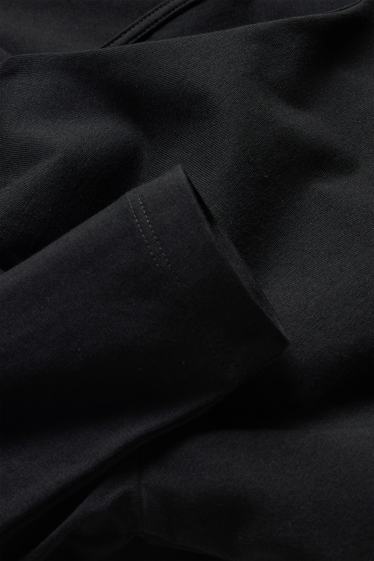 Damen - Langarmshirt - Slim Fit - schwarz
