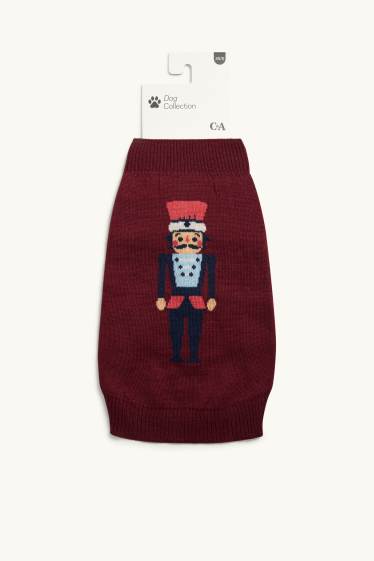 Unisexe - Mini Me - pull de Noël pour chien - bordeaux