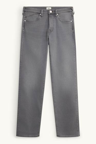 Hommes - Straight jean - jean chaud - jean gris foncé