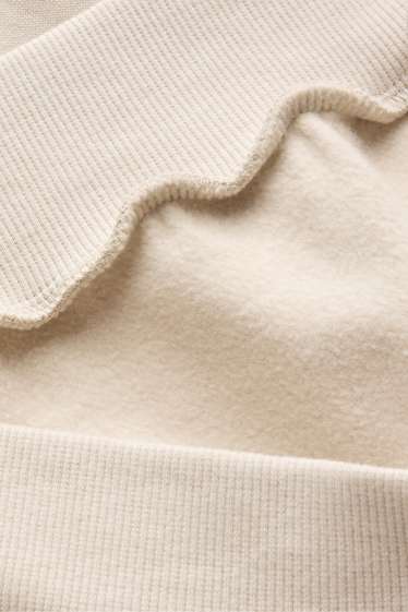 Uomo - Felpa oversize - beige chiaro