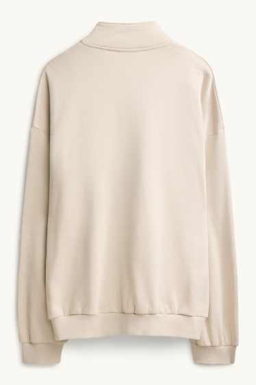 Uomo - Felpa oversize - beige chiaro