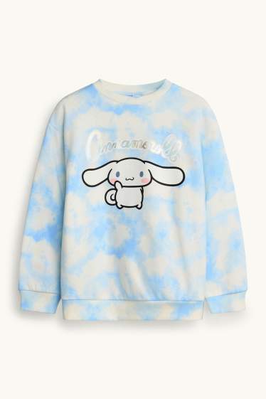 Bambine - Felpa - bianco / azzurro