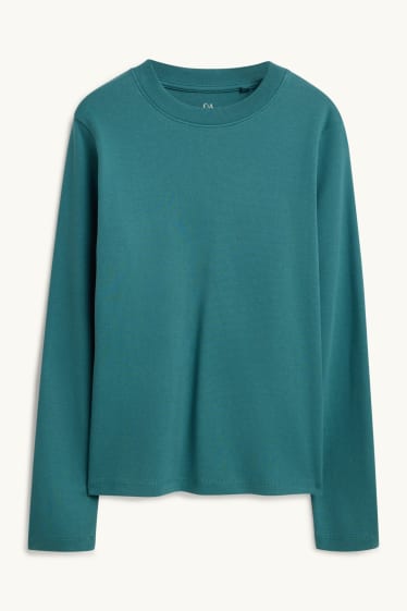 Dames - Longsleeve - regular fit - petrol