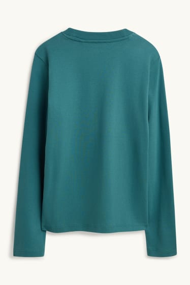 Dames - Longsleeve - regular fit - petrol