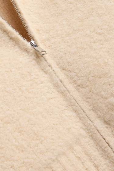 Damen - Strickjacke - cremefarben