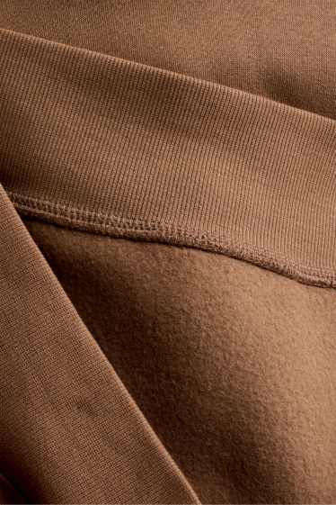 Men - Oversized hoodie - brown