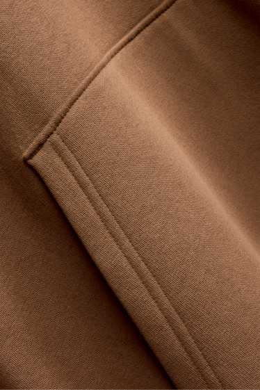 Men - Oversized hoodie - brown
