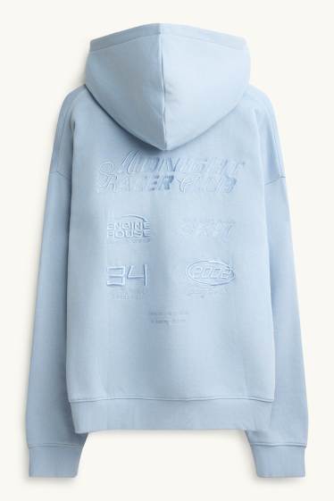 Herren - Oversized-Hoodie - hellblau