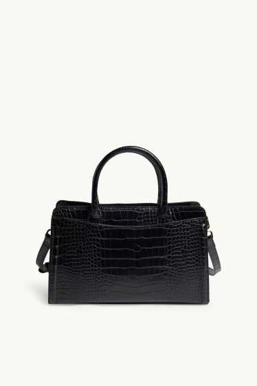 Donna - Borsa a tracolla - similpelle - nero