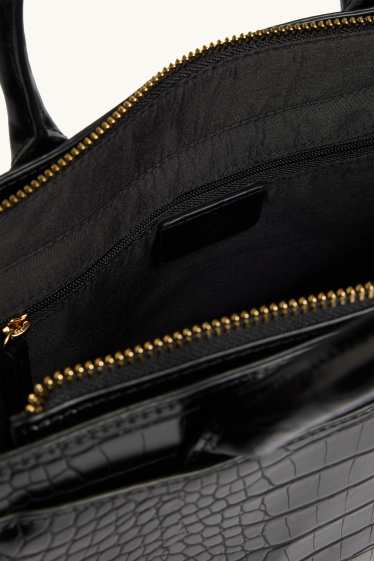 Donna - Borsa a tracolla - similpelle - nero