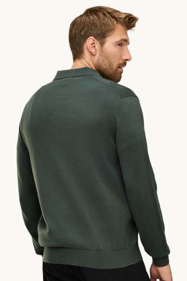 Hommes - Pull - vert foncé