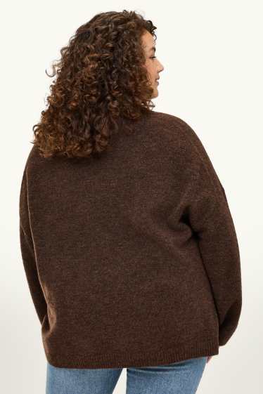 Donna - Maglione - marrone scuro