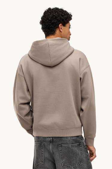 Herren - Oversized-Hoodie - hellbraun