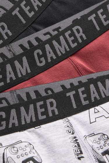 Children Boys - Multipack of 3 - gamer - boxer shorts - gray / black