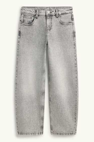 Nen - Estrella - barrel jeans - texà gris