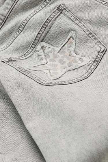 Nen - Estrella - barrel jeans - texà gris