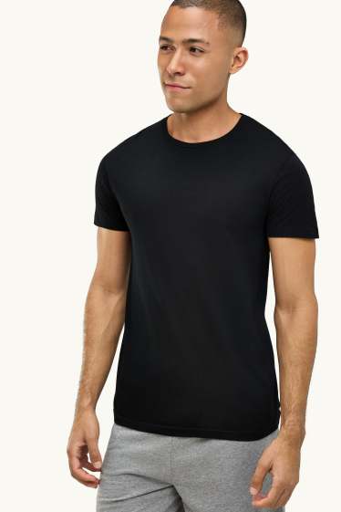Hommes - Lot de 3 - maillot de corps - noir