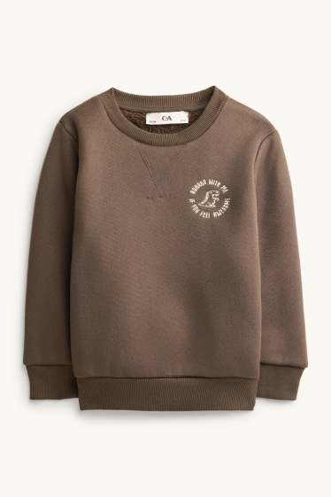 Enfants garçons - Dinosaure - sweat - marron