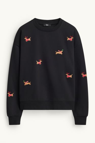 Damen - Sweatshirt - schwarz