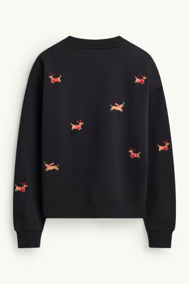 Damen - Sweatshirt - schwarz