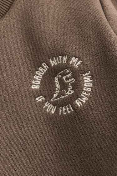 Enfants garçons - Dinosaure - sweat - marron