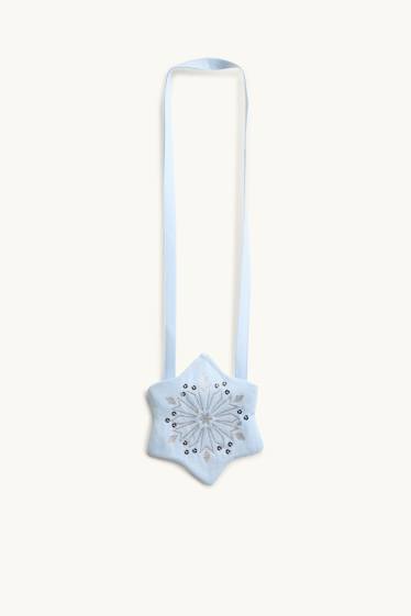Kinderen: meisjes - Frozen - set - jurkje en tasje - 2-delig - lichtblauw