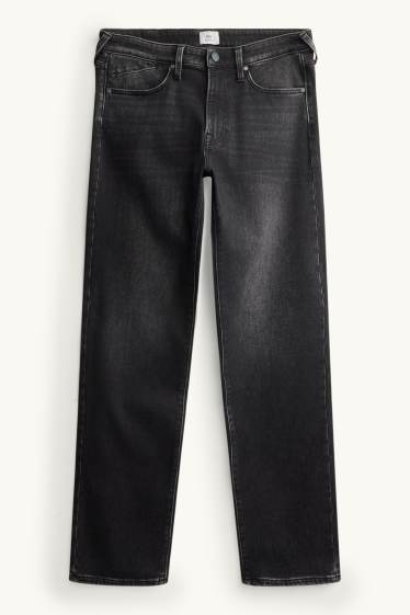 Hommes - Straight jean - jean chaud - LYCRA ® - jean gris foncé