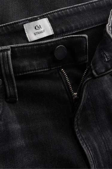 Hommes - Straight jean - jean chaud - LYCRA ® - jean gris foncé