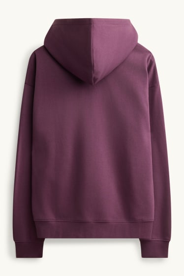 Hommes - Sweat à capuche - violet