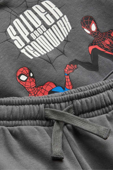 Nen - Spider-Man - conjunt - dessuadora amb caputxa i pantalons de xandall - 2 peces - gris fosc