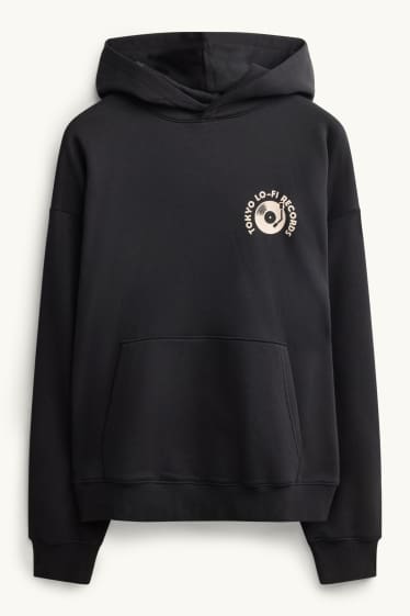 Men - Oversized hoodie - black