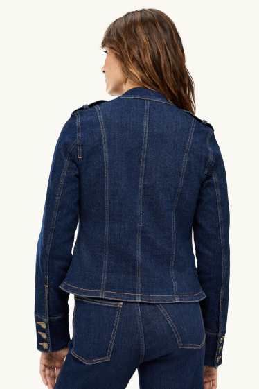 Women - Denim jacket - LYCRA® - blue denim