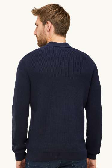 Herren - Pullover - dunkelblau