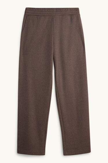 Hommes - Pantalon de jogging - à motif - marron