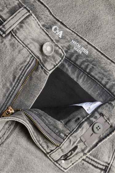 Children Boys - Skater jeans - thermal jeans - denim-gray