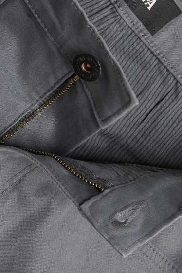 Hommes - Pantalon chaud - regular fit - gris