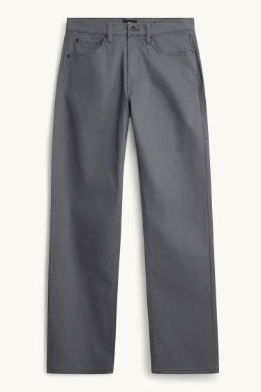 Hommes - Pantalon chaud - regular fit - gris