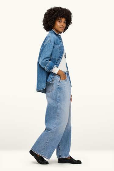 Femmes - Straight jean - mid waist - jean bleu clair