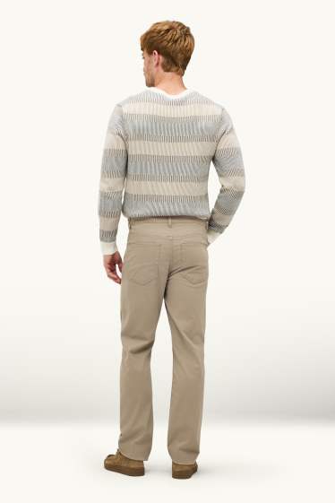 Men - Trousers - straight fit - beige