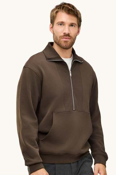 Hommes - Sweat - marron